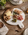 Novi Round Cheese Board - White Marble