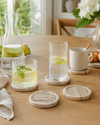 Novi Round Coasters - Beige Marble (Set of 4)