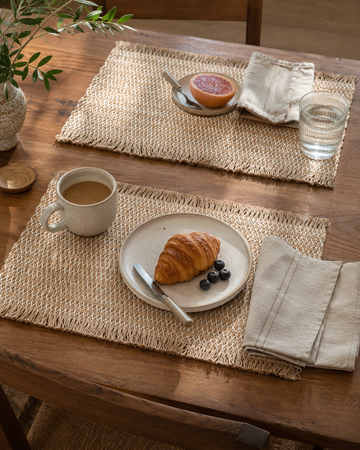 Striped Jute Placemats (Pack of 4)