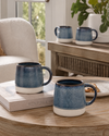 Reactive Glaze Mug - Blue (Pack of 4)