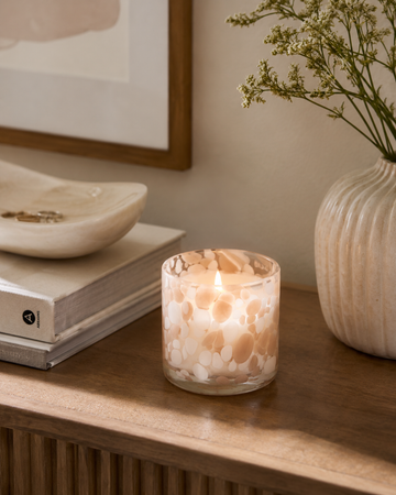 Small Confetti Candle Holder - Taupe