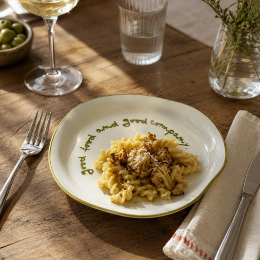 Statement Lunch Plate - 'good food and good company'