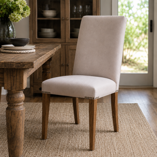 Highgrove Chair Dove Velvet (2pk)