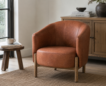 Tindon Armchair - Vintage Brown