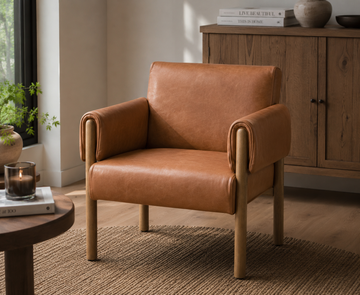 Stratford Armchair - Brown Leather