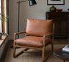 Burela Lounge Chair - Vintage Brown