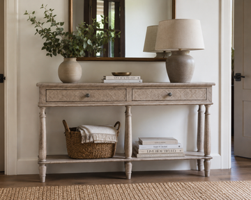 Rustique 2 Drawer Console Table