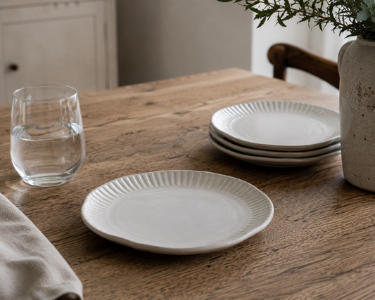 Organic Ridged Side Plate (Pack of 4)