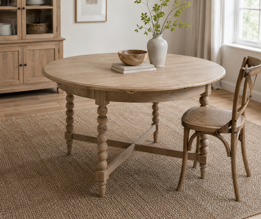 Round Artisan Extending Dining Table