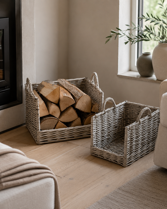 Corte Log Baskets (Set of 2)