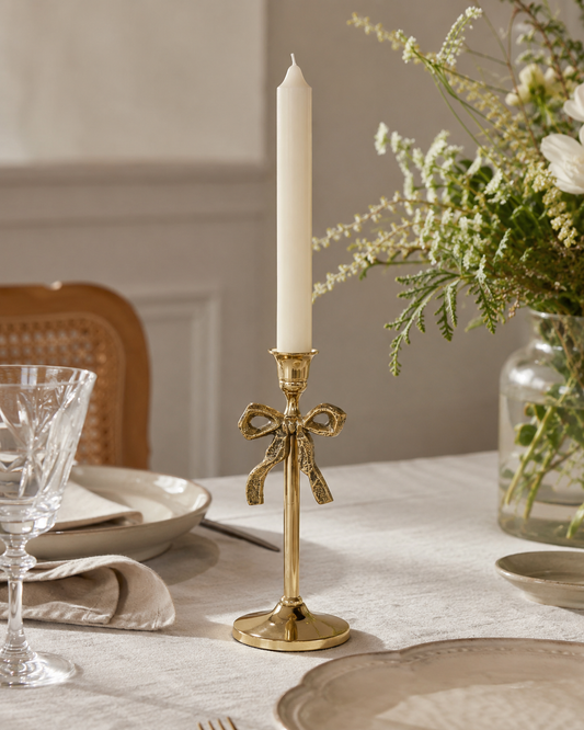 Bow Dinner Candle Holder