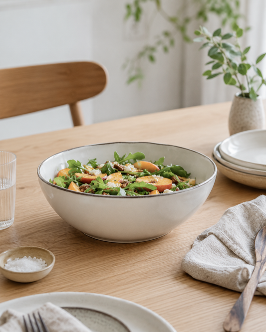 Reactive Glaze Serving Bowl