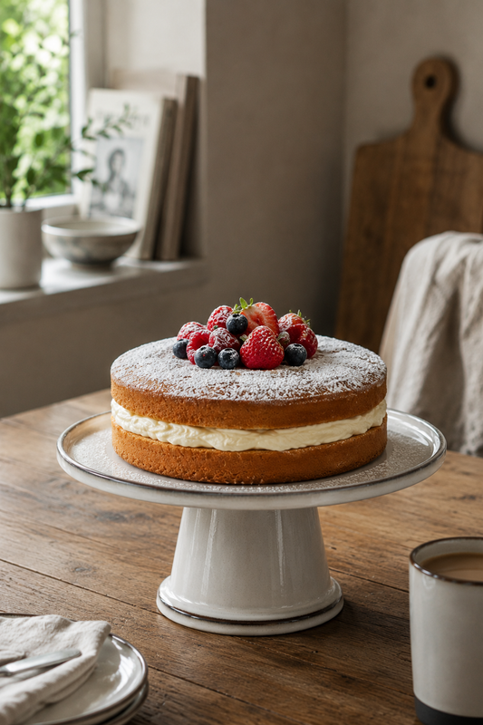 Reactive Glaze Cake Stand