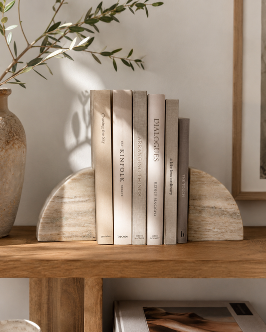 Tamera Marble Bookend - Sandstone (Set of 2)
