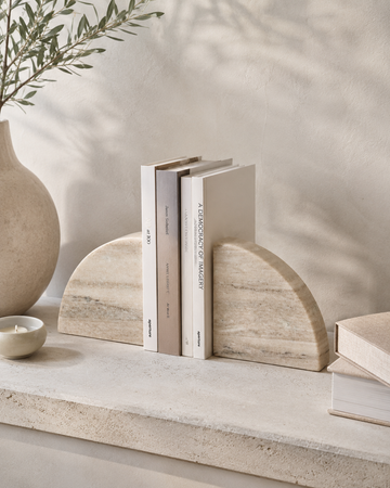 Tamera Marble Bookend - Sandstone (Set of 2)