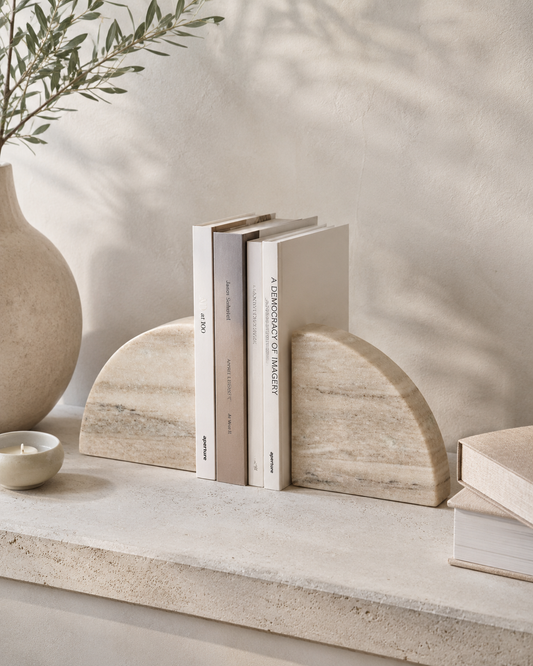 Tamera Marble Bookend - Sandstone (Set of 2)