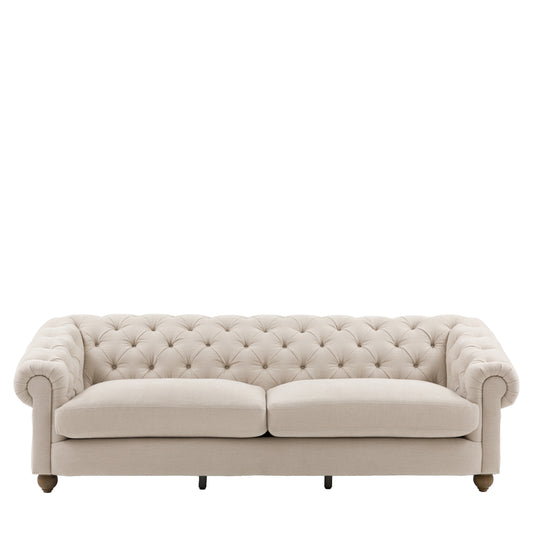 Chesterfield Sofa 4 Seater - Willow Dusty