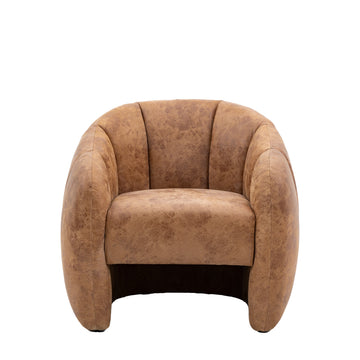 Atella Tub Chair, Antique Tan — product shot