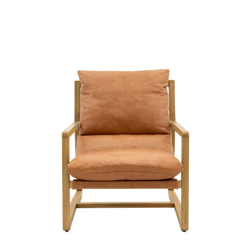 Burela Lounge Chair, Vintage Brown — product shot