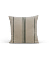Windrush Stripe Cushion - Forest Green (60x60)