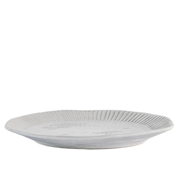 Organic Ridged Dinner Plate — product shot