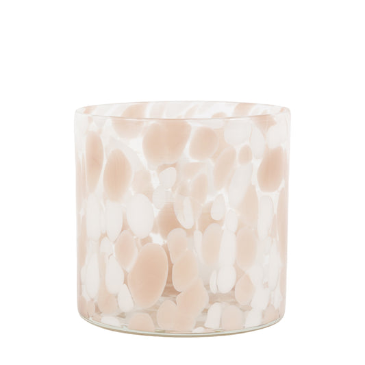 Large Confetti Candle Holder - Taupe