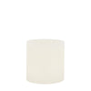 Large Rustic Pillar Candle - White