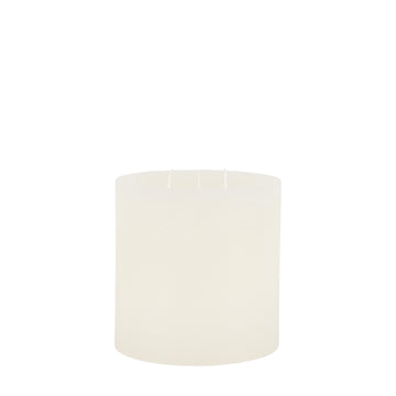 Large Rustic Pillar Candle, White — product shot