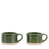 Rustic Mug - Green (Pack of 4)