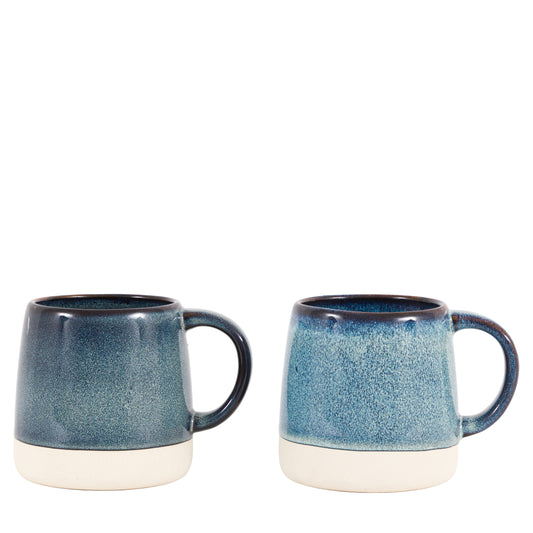 Reactive Glaze Mug - Blue (Pack of 4)