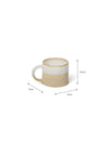 Bladon Half Glazed Mugs - White (Set of 2)
