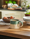 Bladon Half Glazed Mugs - Rosemary (Set of 2)