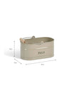 Powder Coated Steel Peg Bucket - Clay