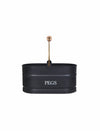 Powder Coated Steel Peg Bucket - Carbon