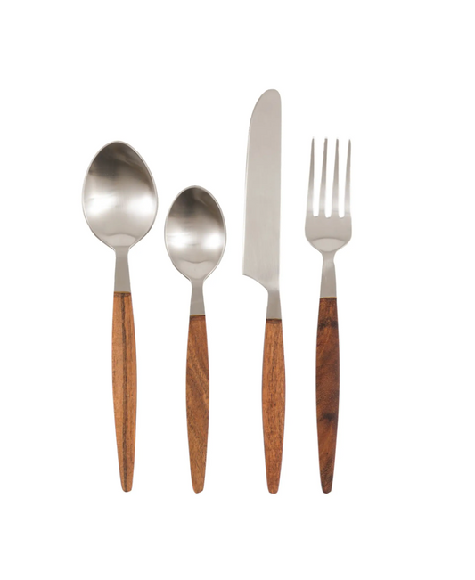 Adra Wooden Cutlery (Set of 16)