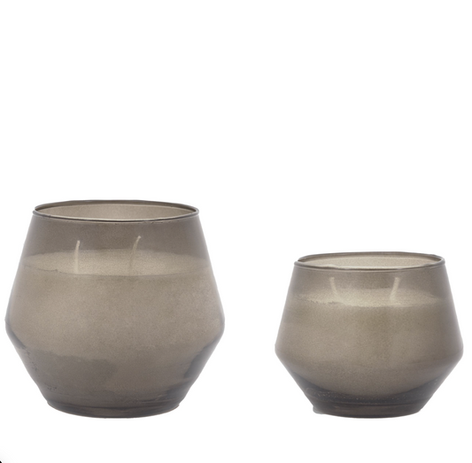 Glass Filled Candle, Smoke — detail