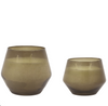 Glass Filled Candle - Green (Pack of 2)