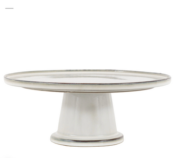 Reactive Glaze Cake Stand — detail