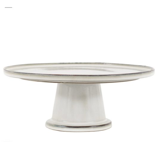 Reactive Glaze Cake Stand — detail