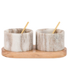 Marble Novi Spoon and Pinch Pot