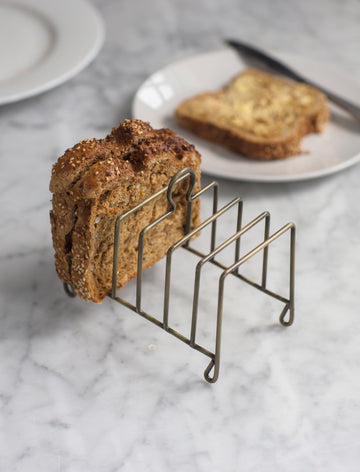 Brompton Toast Rack - Antique Brass Finish