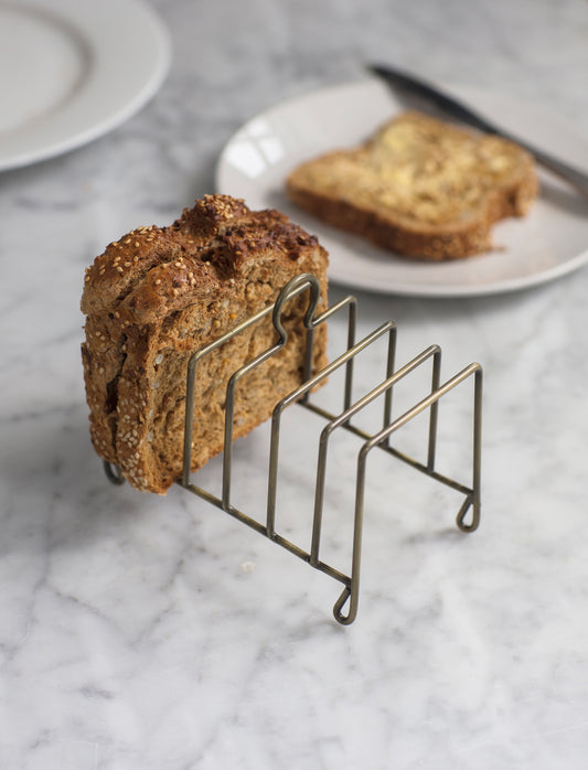 Brompton Toast Rack - Antique Brass Finish