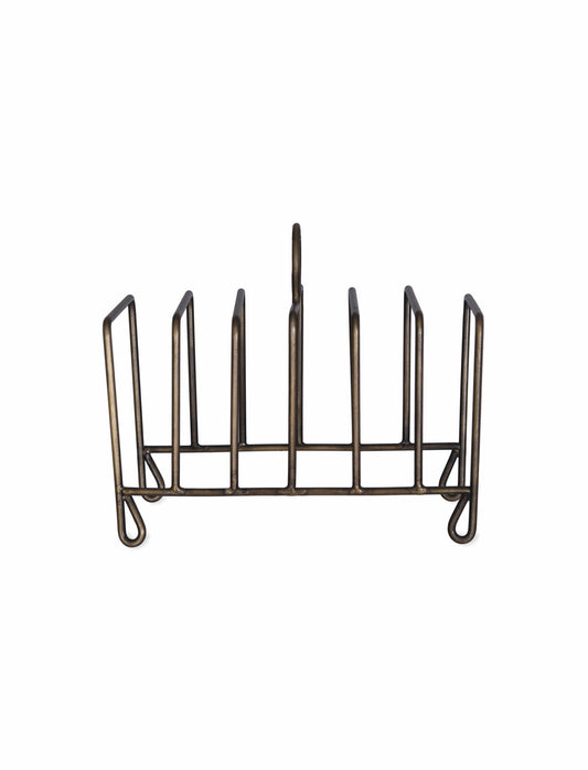 Brompton Toast Rack - Antique Brass Finish