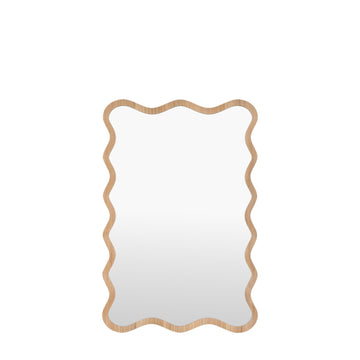 Wiggle Mirror, Oak — product shot