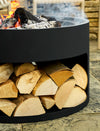 Sarsden Steel Round Fire Pit & Log Store