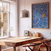 Lone Surfer – Blue Wave Retro Wall Art