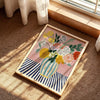 Bloom & Stripe – Abstract Floral Vase Wall Art