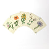Wildflowers playing cards detail