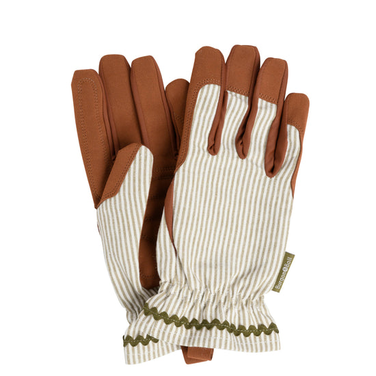 Colour Collection Gardening Gloves Olive Stripe
