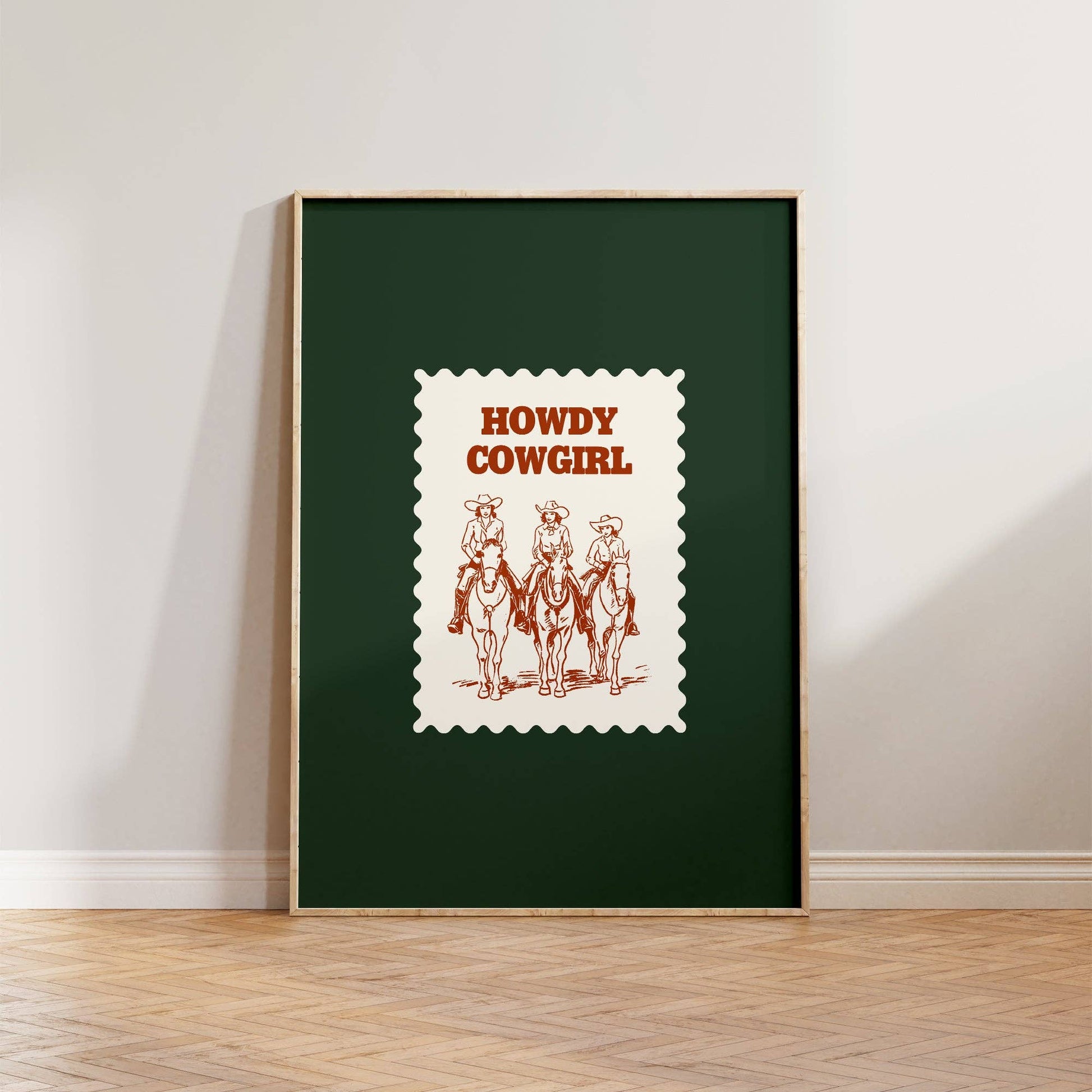 Howdy Cowgirl Print